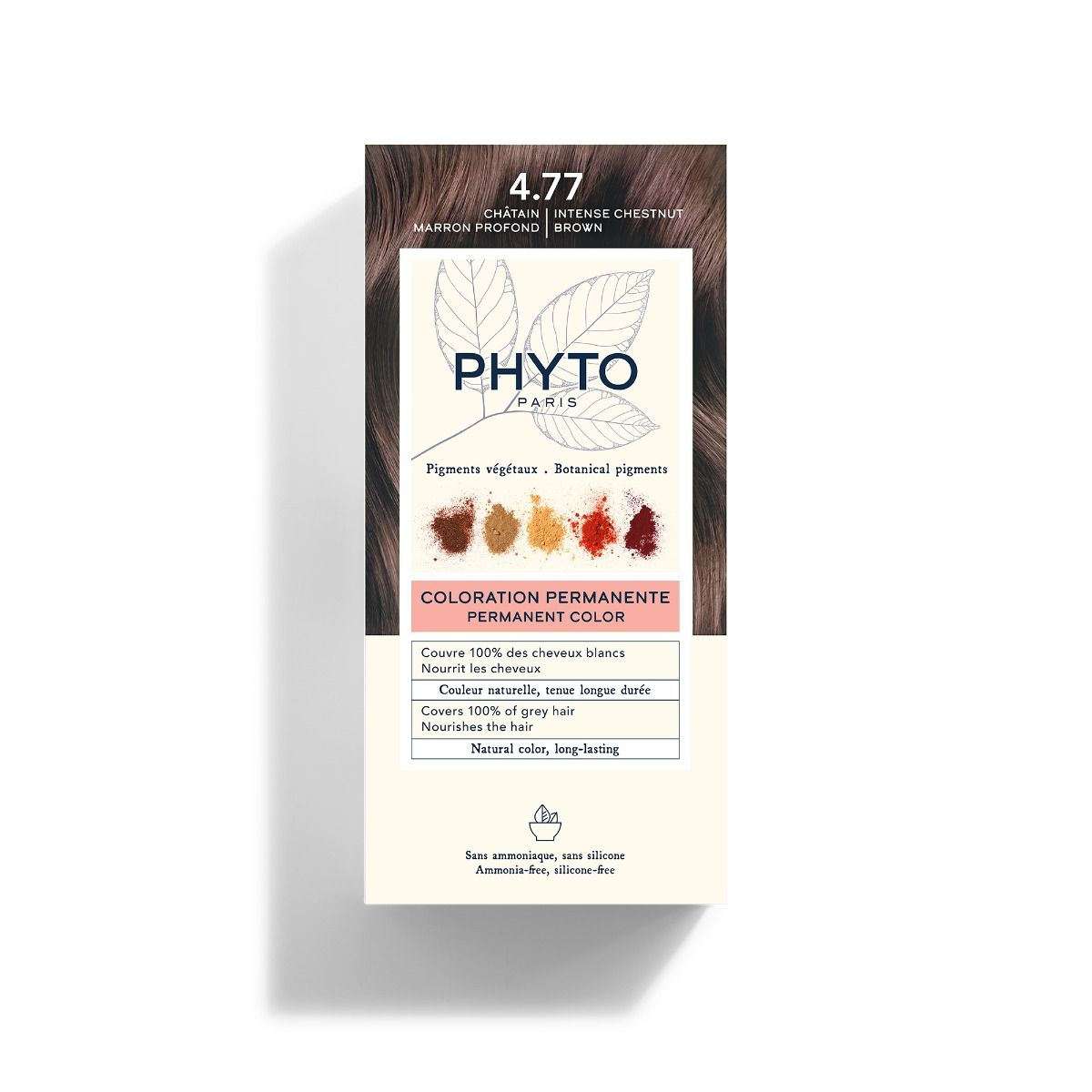 ΒΑΦΗ ΜΑΛΛΙΩΝ PHYTO 4.77 Καστανό Έντονο Μαρόν