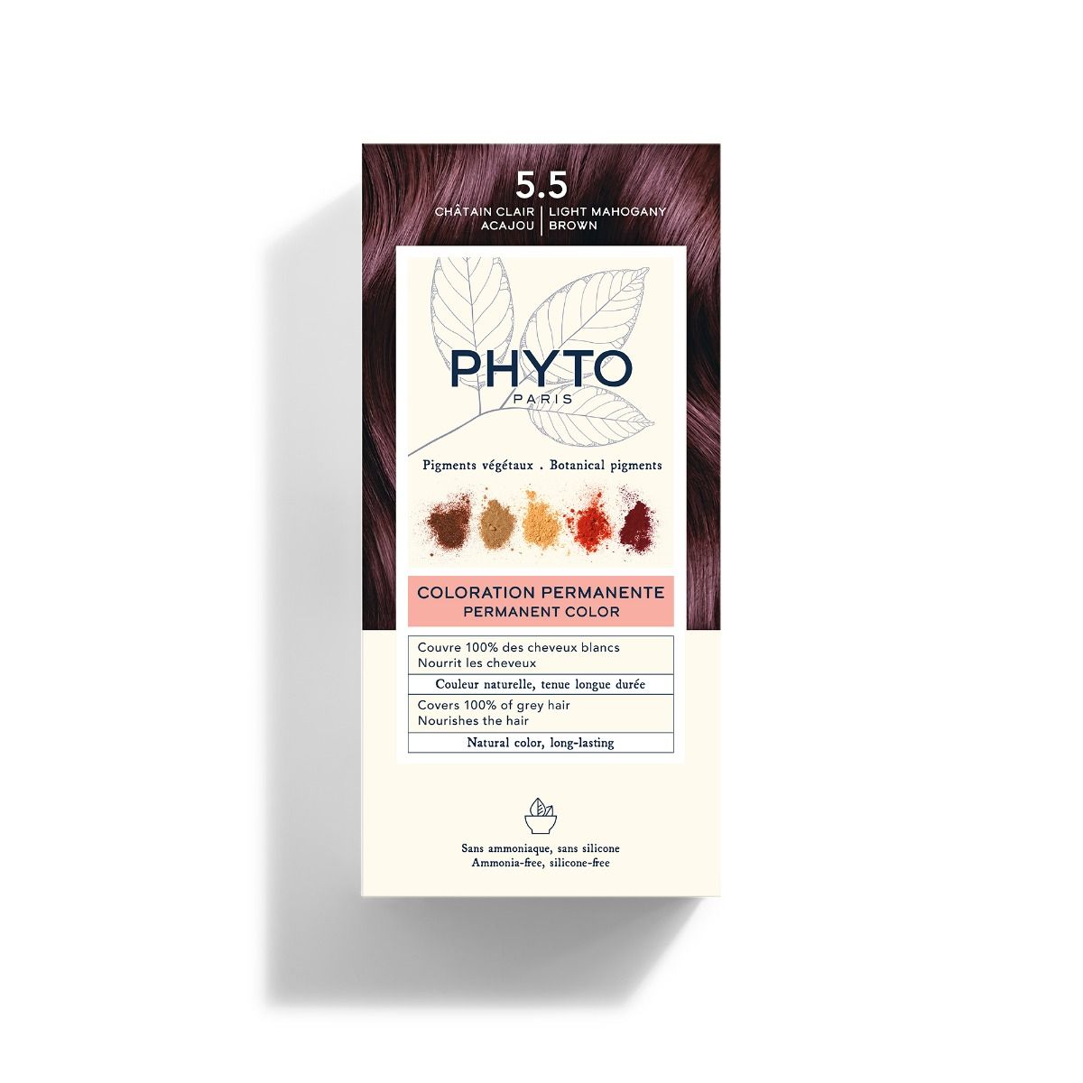 ΒΑΦΗ ΜΑΛΛΙΩΝ PHYTO 5.5 ΑΝΟΙΧΤΟ ΚΑΣΤΑΝΟ ΜΑΟΝΙ