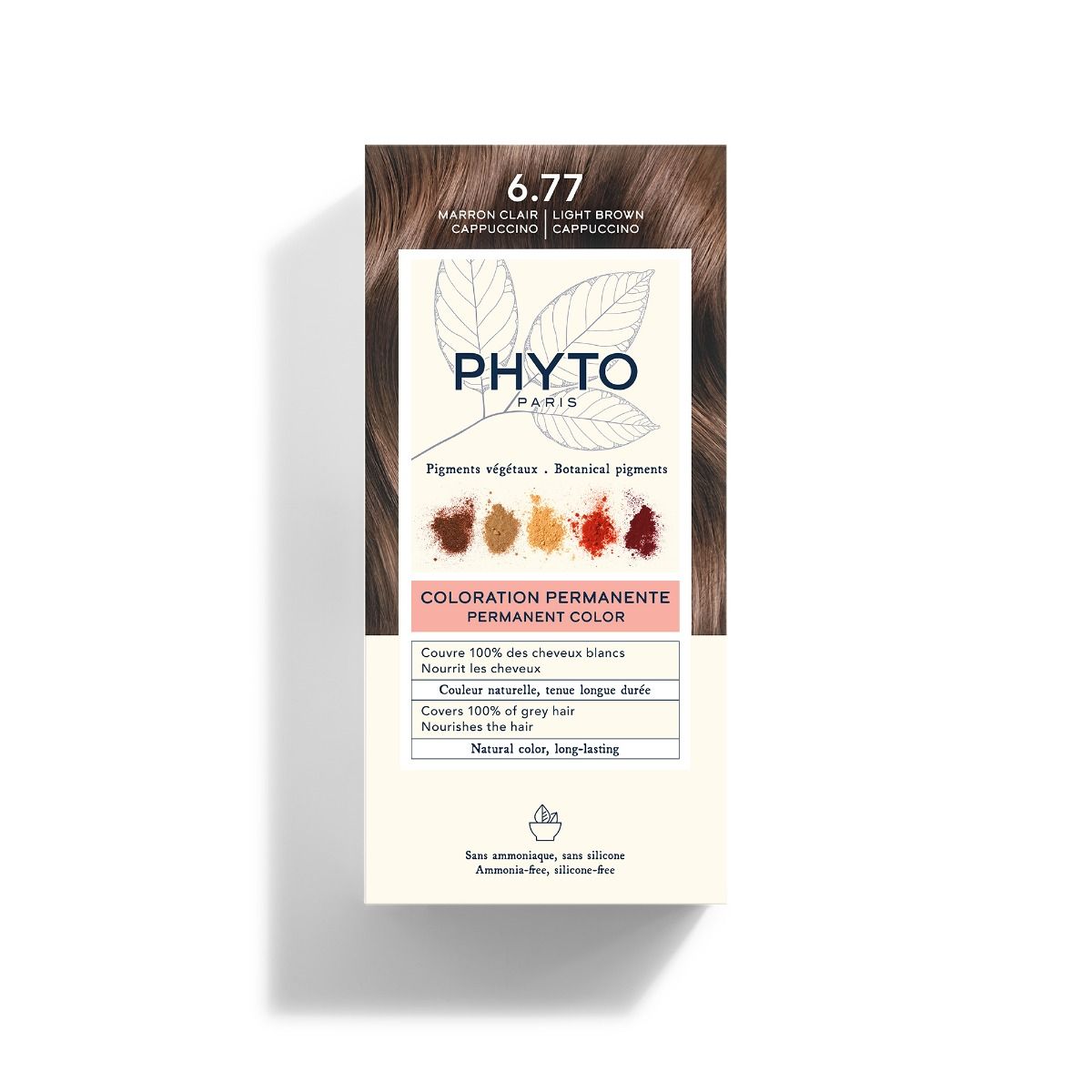 ΒΑΦΗ ΜΑΛΛΙΩΝ PHYTO 6.77 Μαρόν Ανοιχτό Καπουτσίνο